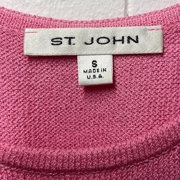 St. John Collection by Marie Grey Vintage Jewel Neck Knit Tank Sweater Top - Picture 4 of 7